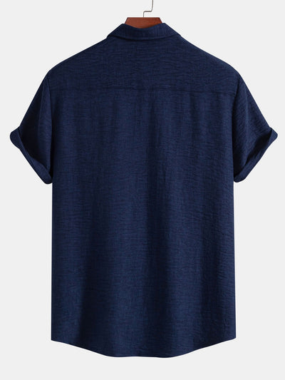 Textured Button Up Shirt