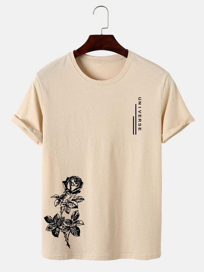 Rose Slogan Print T-Shirt