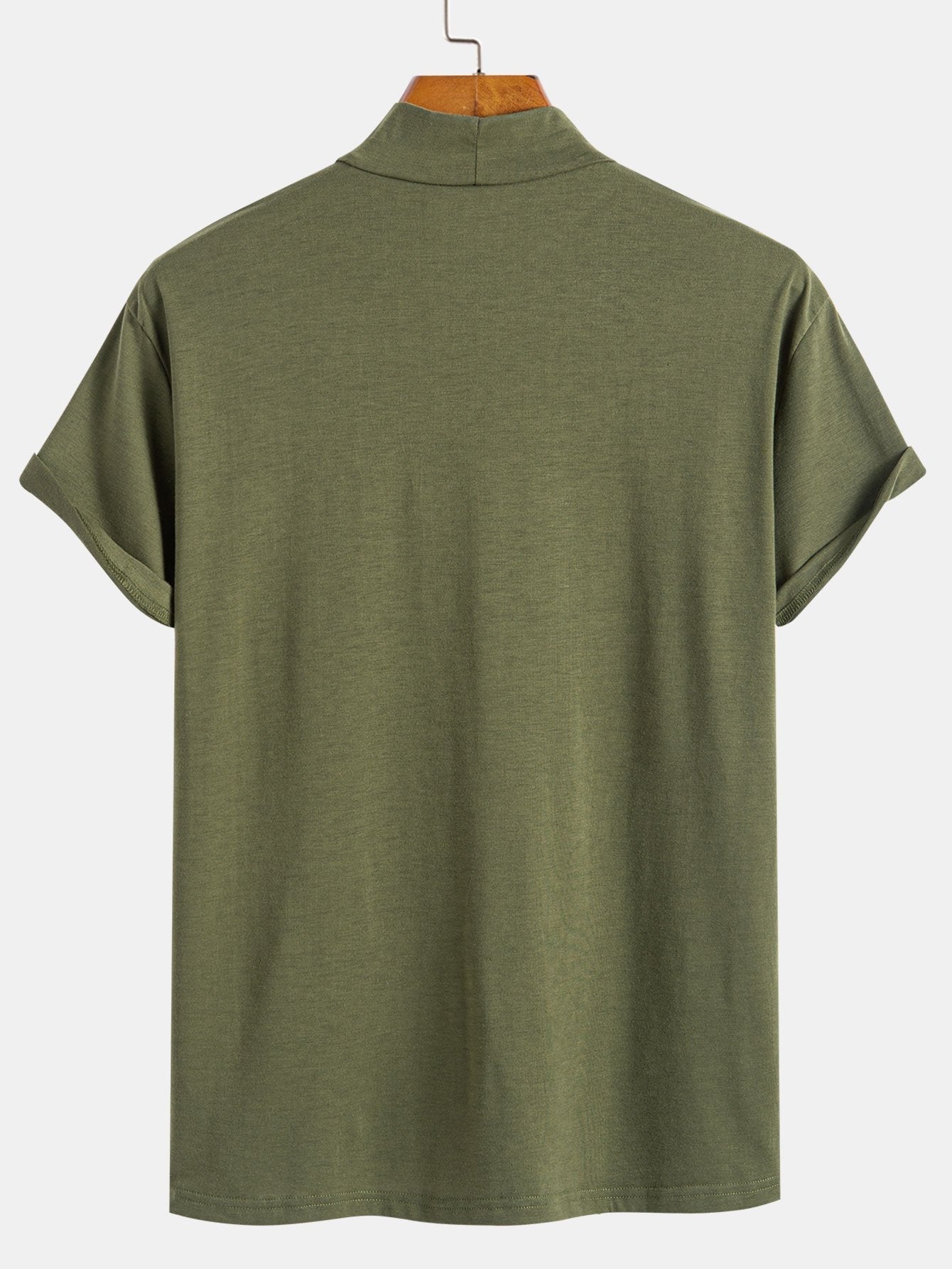 Short Sleeve Mock Neck T-Shirt