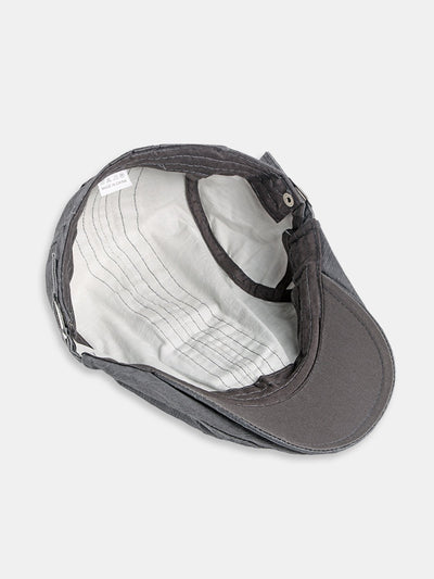 Retro Letter B Embroidery Cotton Beret Hat