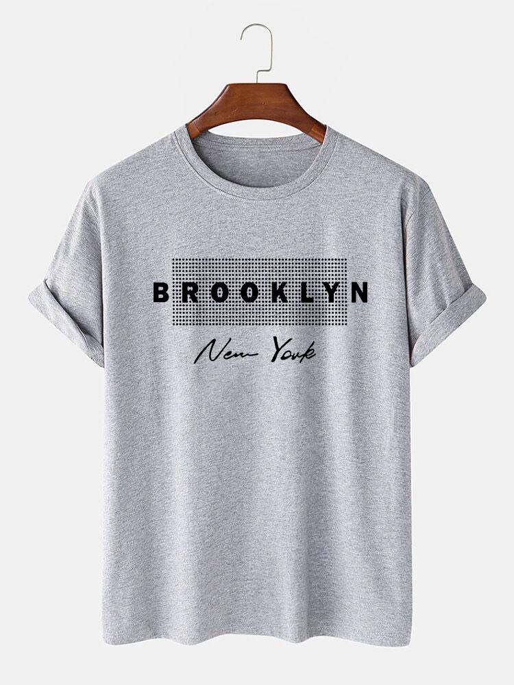 Brooklyn New York Dot Print T-Shirt