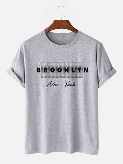 Brooklyn New York Dot Print T-Shirt