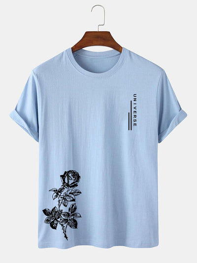 Rose Slogan Print T-Shirt