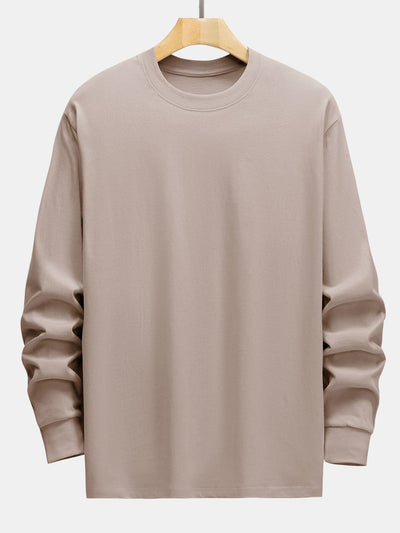 3 Pieces Basic Long Sleeve Heavy Weight T-Shirts