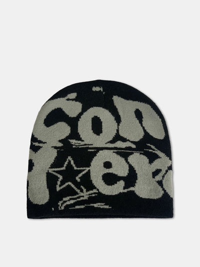 Fashion Slogan Pattern Warm Knit Beanie Hat