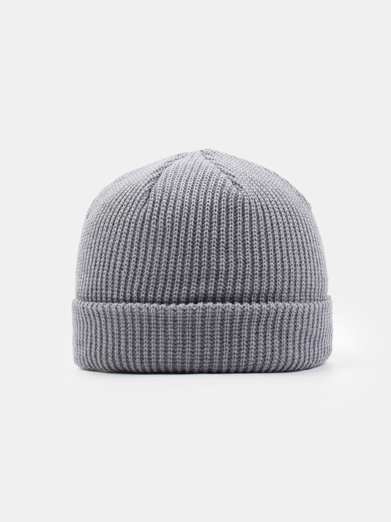 Solid Color Warm Short Knitted Hat