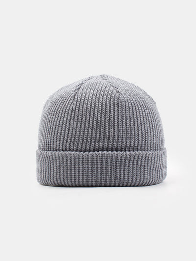 Solid Color Warm Short Knitted Hat