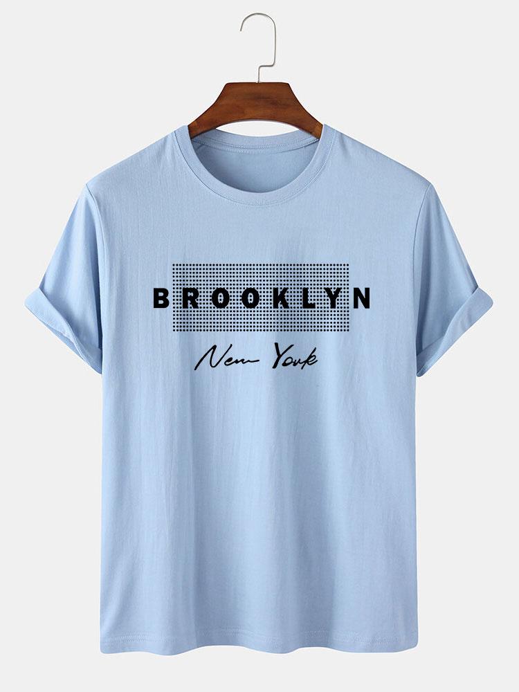 Brooklyn New York Dot Print T-Shirt