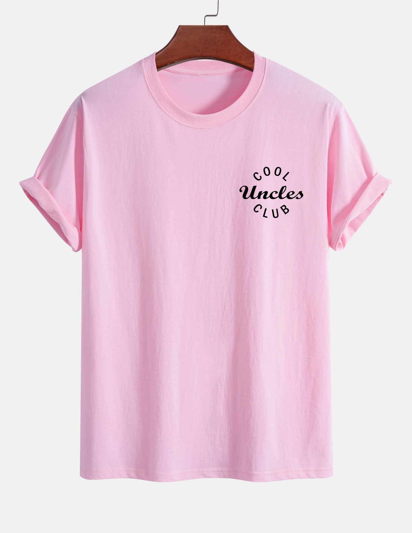 Regular Fit Cool Uncles Club Print Cotton T-Shirt