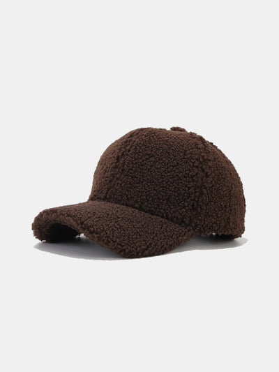 3 Pieces Solid Color Plush Warm Baseball Cap