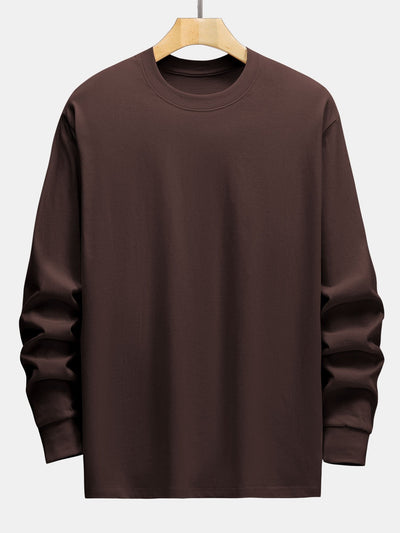3 Pieces Basic Long Sleeve Heavy Weight T-Shirts