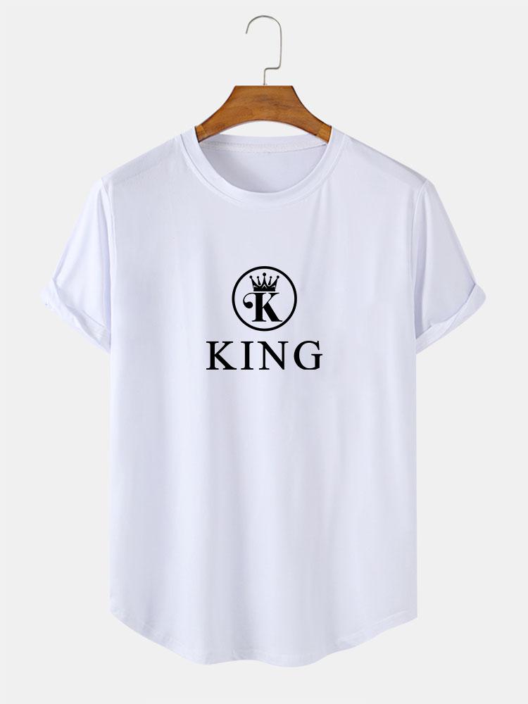 King Print Arc Hem T-Shirt