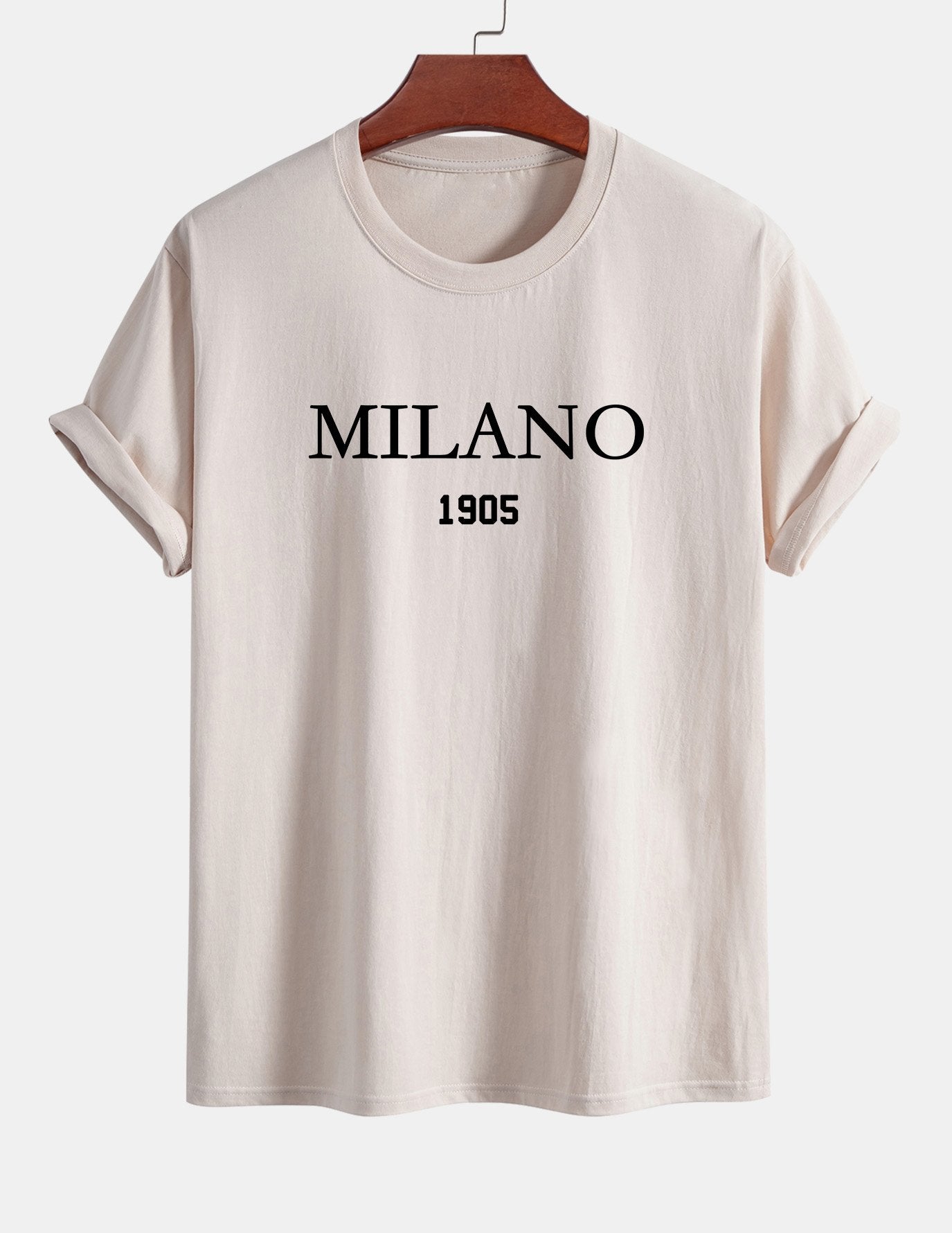 Regular Fit Milano Slogan Cotton T-Shirt