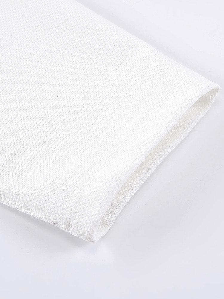 Long Sleeve Textured Arc Hem T-Shirt