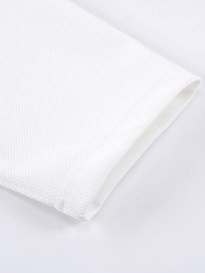 Long Sleeve Textured Arc Hem T-Shirt