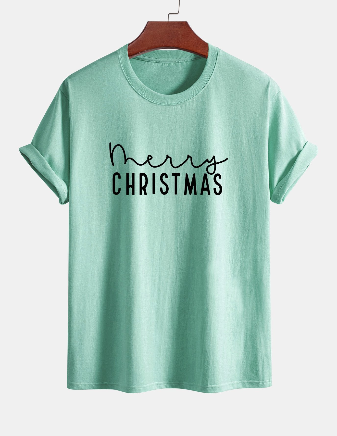 Regular Fit Christmas Print Cotton T-Shirt