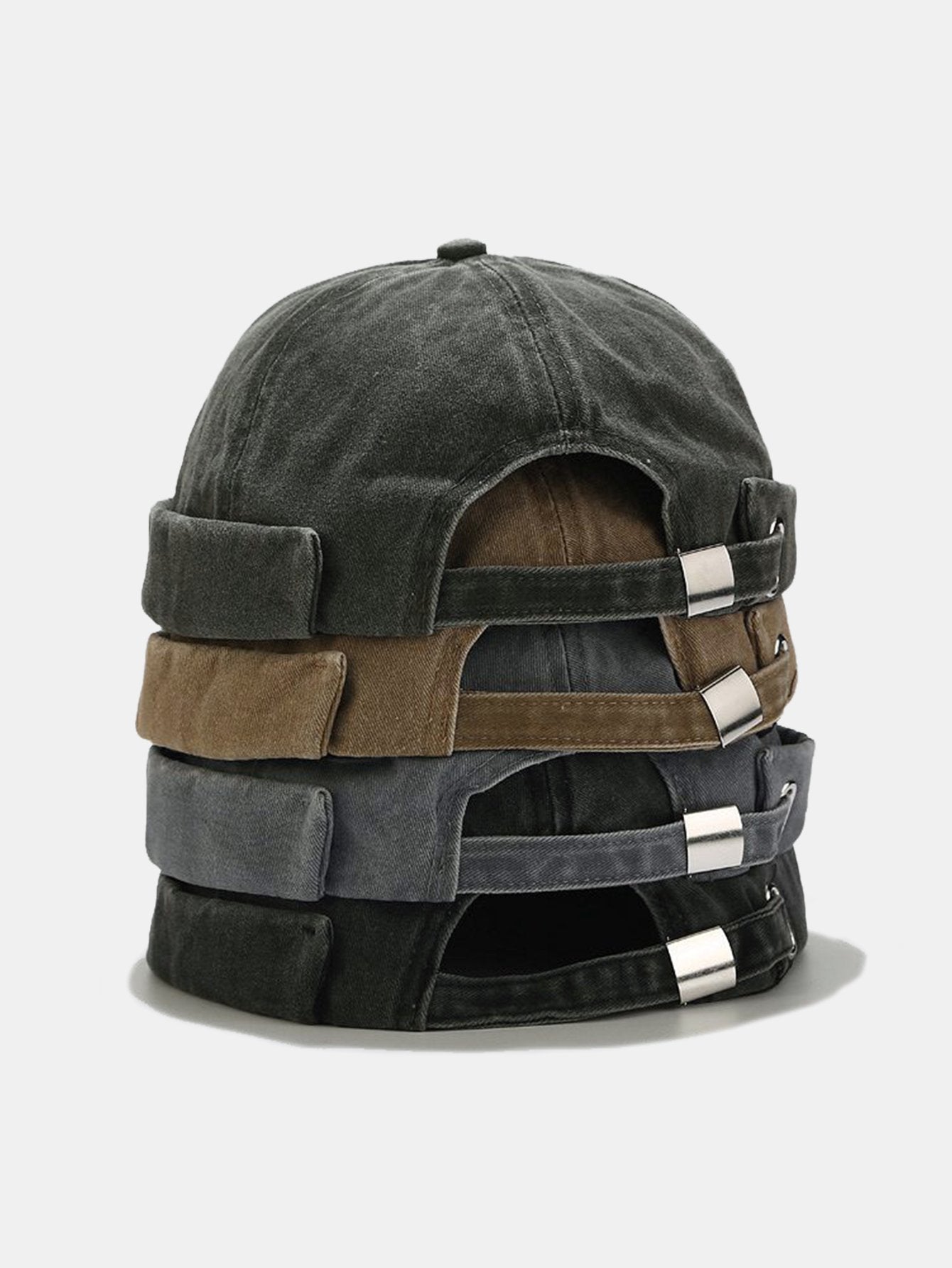 Vintage Hip Hop Washed Brimless Hat