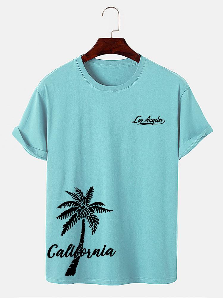 California Palm Tree Print T-Shirt