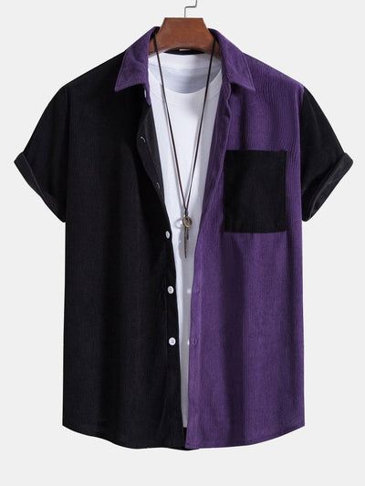 Two Tone Corduroy Shirt