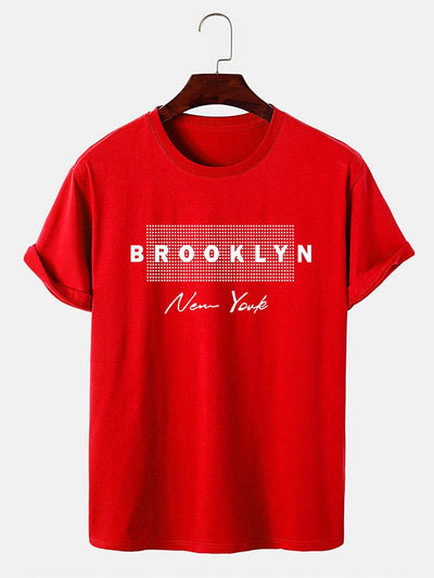 Brooklyn New York Dot Print T-Shirt
