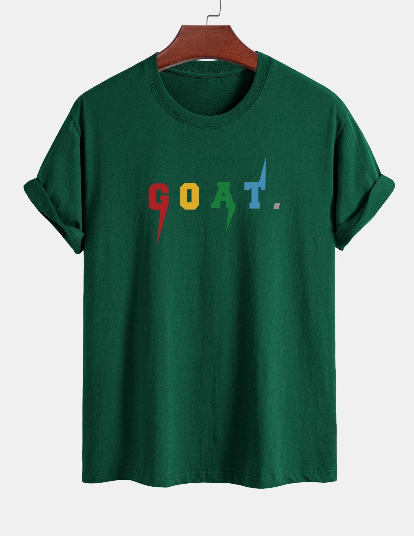 Regular Fit Goat Print Cotton T-Shirt