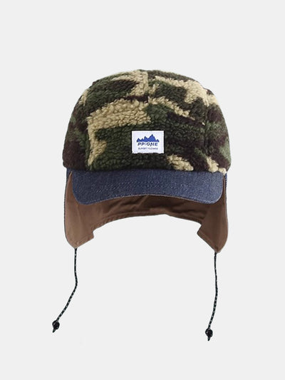 Earflaps Plush Baseball Cap