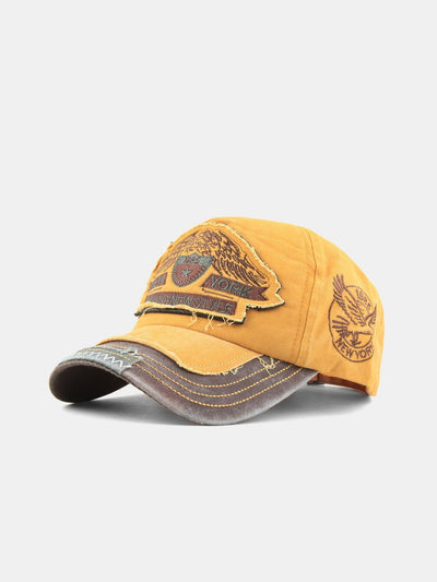 New York Patch Washed Distressed Baseball Cap