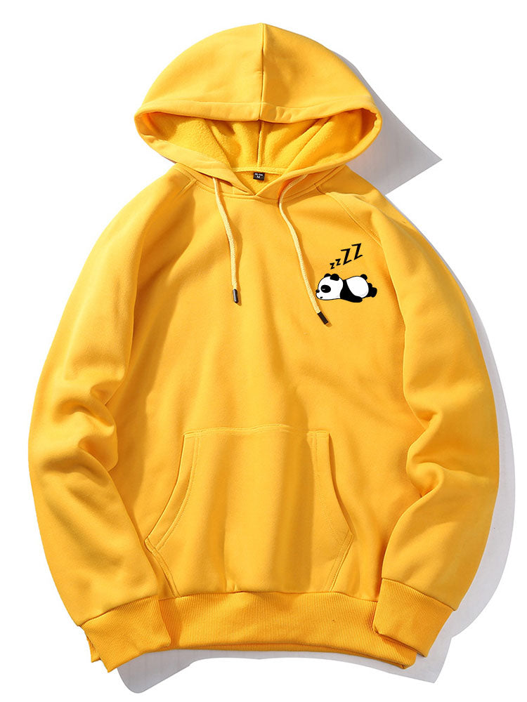Lazy Panda Print Hoodie