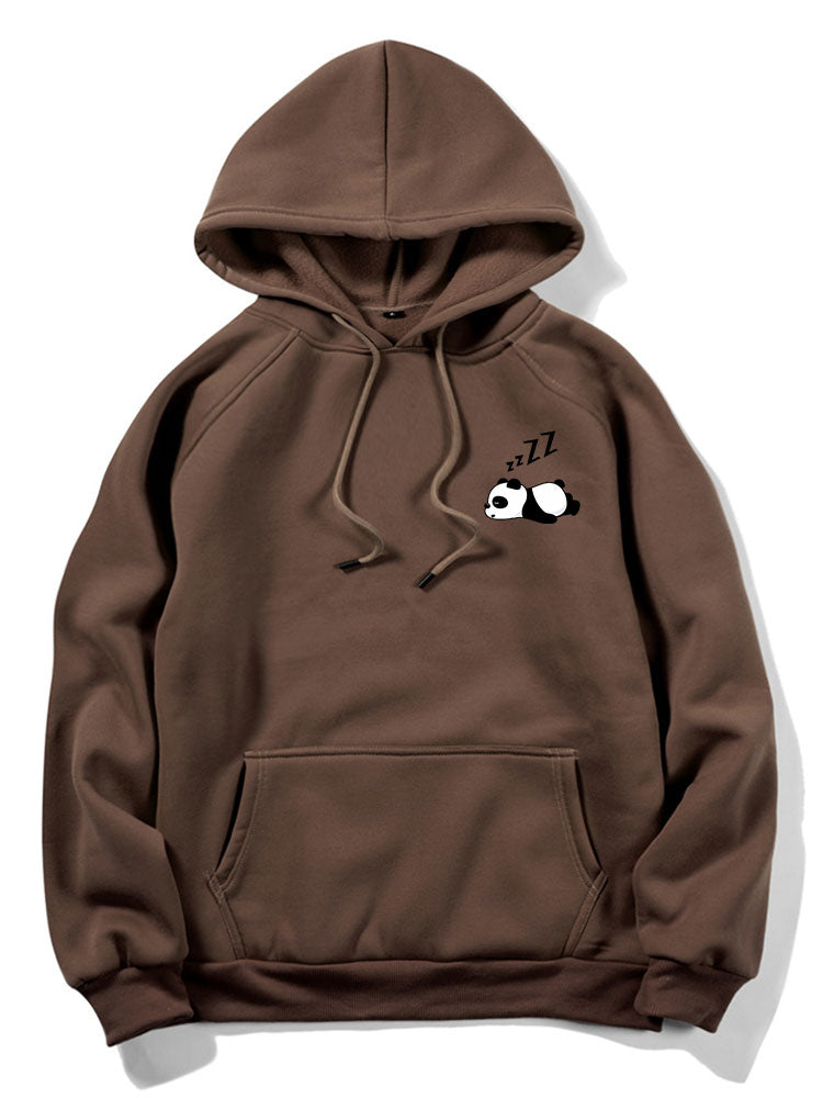 Lazy Panda Print Hoodie