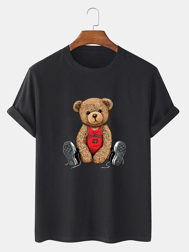 Los Angeles Bear Print T-Shirt