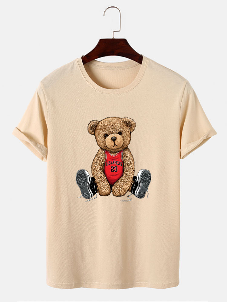 Los Angeles Bear Print T-Shirt