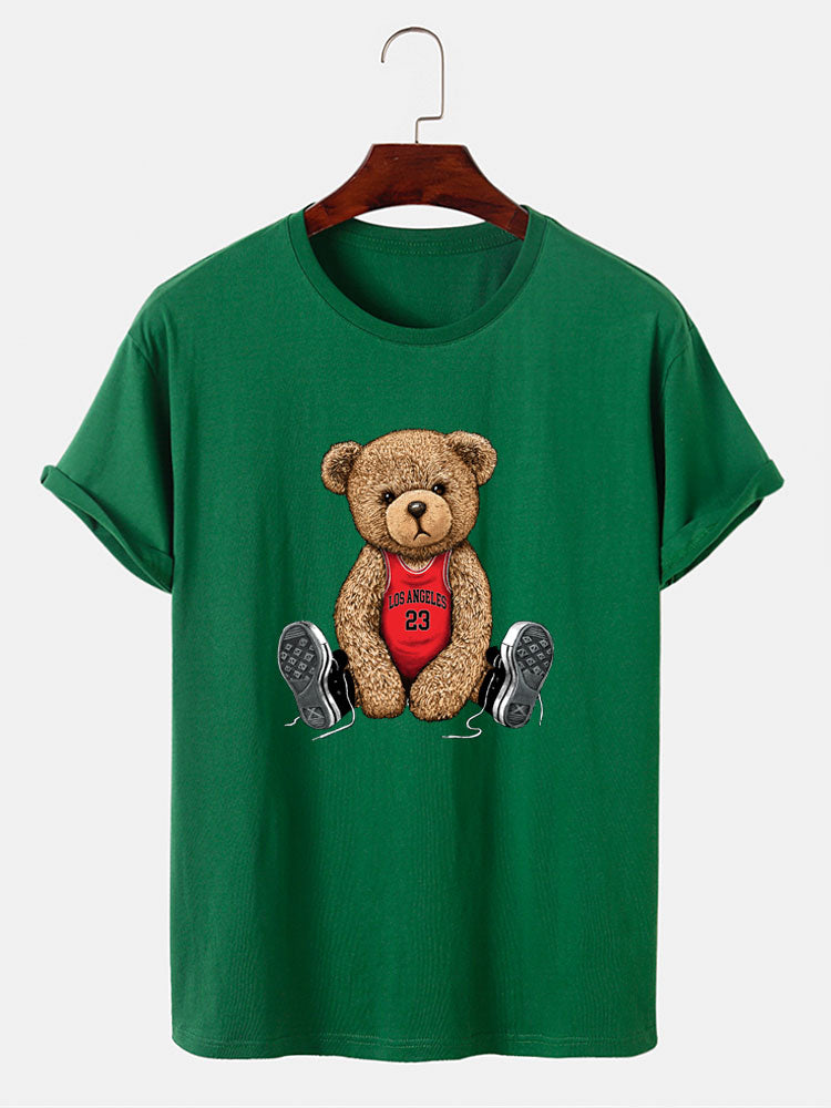 Los Angeles Bear Print T-Shirt