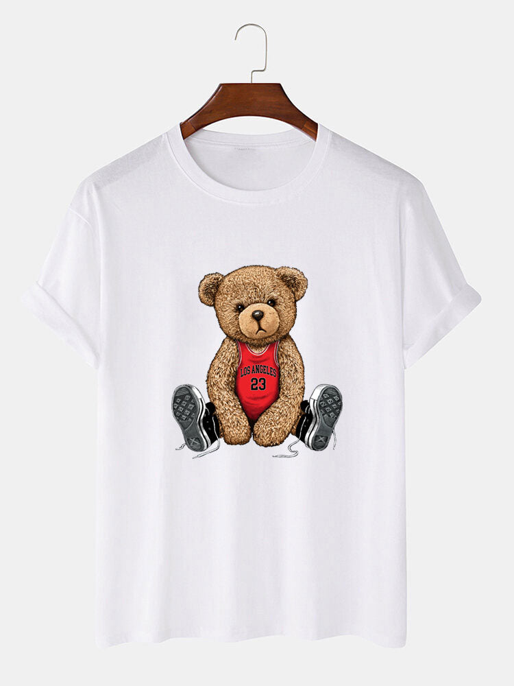Los Angeles Bear Print T-Shirt