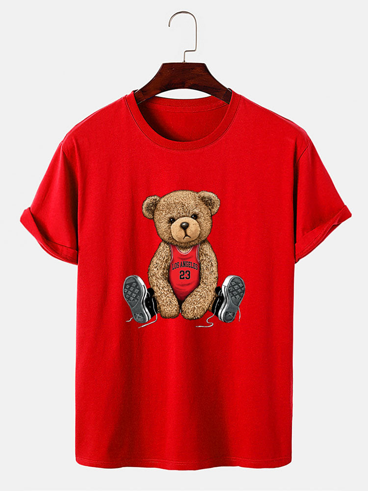 Los Angeles Bear Print T-Shirt