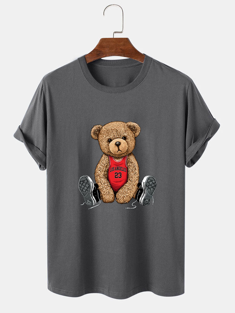 Los Angeles Bear Print T-Shirt
