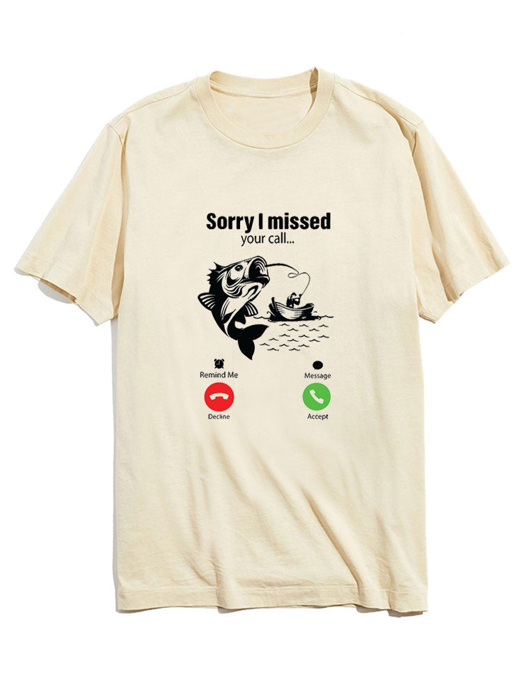 Fishing Print T-Shirt