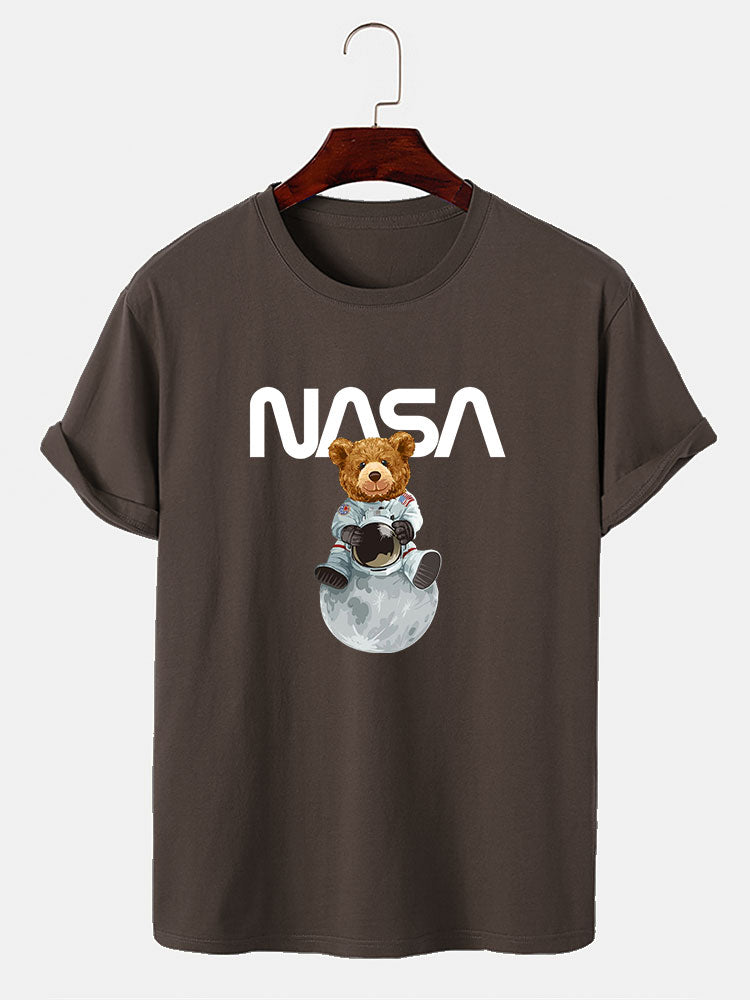 Nasa Bear Print T-Shirt