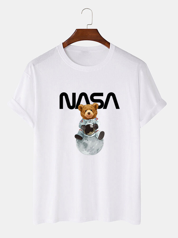 Nasa Bear Print T-Shirt