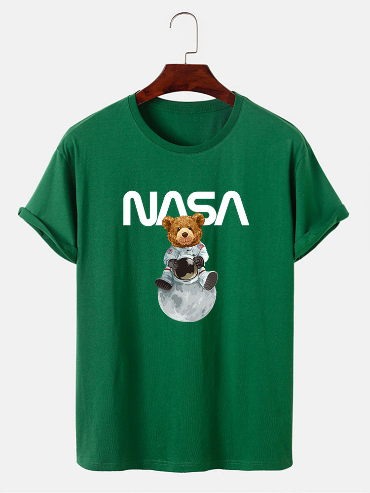 Nasa Bear Print T-Shirt
