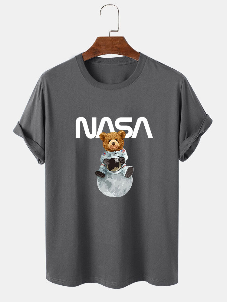 Nasa Bear Print T-Shirt
