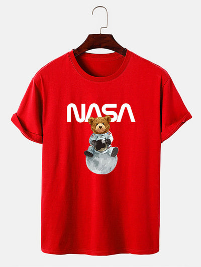 Nasa Bear Print T-Shirt