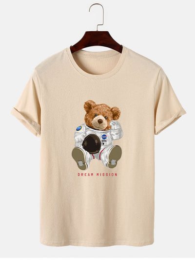 NASA Space Bear Print T-Shirt