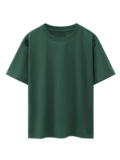 Dragon Landscape Back Print Drop Shoulder Oversize T-Shirt